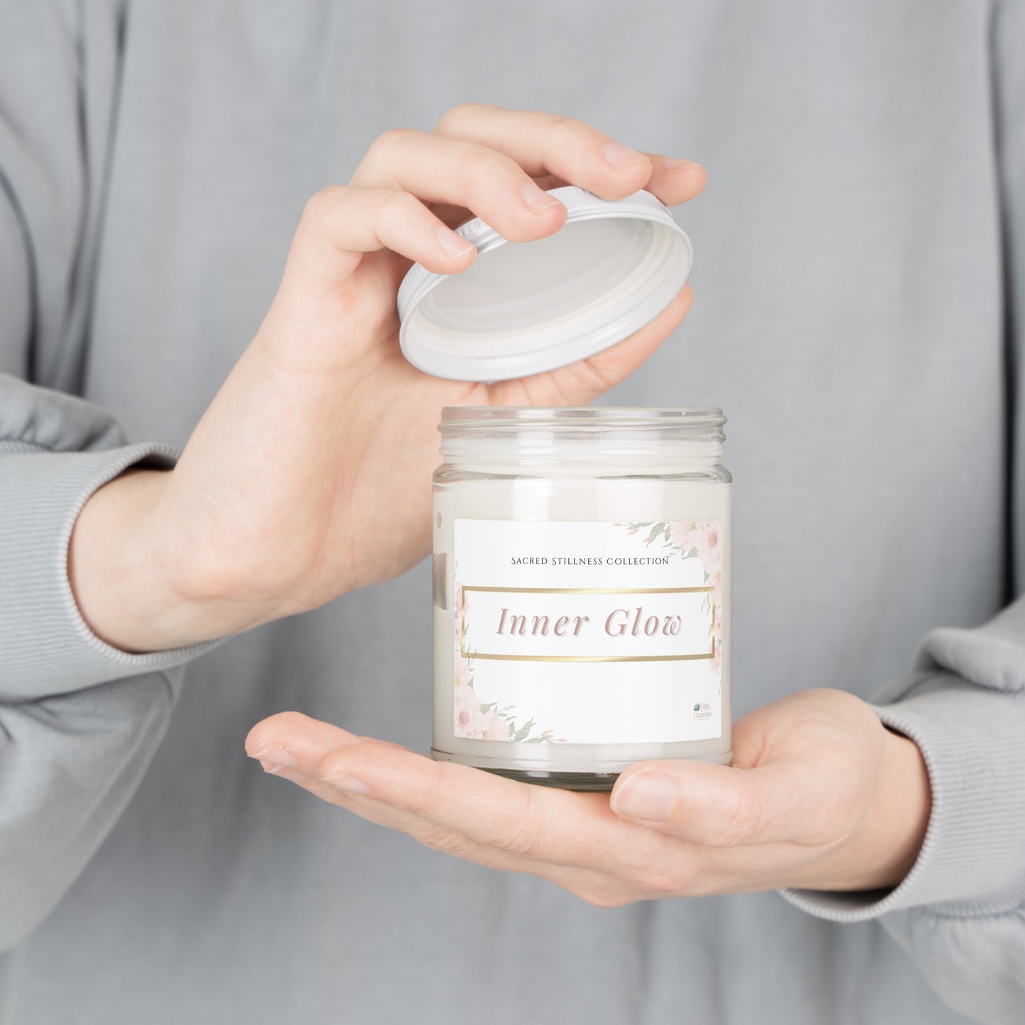 Inner Glow – Vanilla Bean Soy Candle | Sacred Stillness Collection