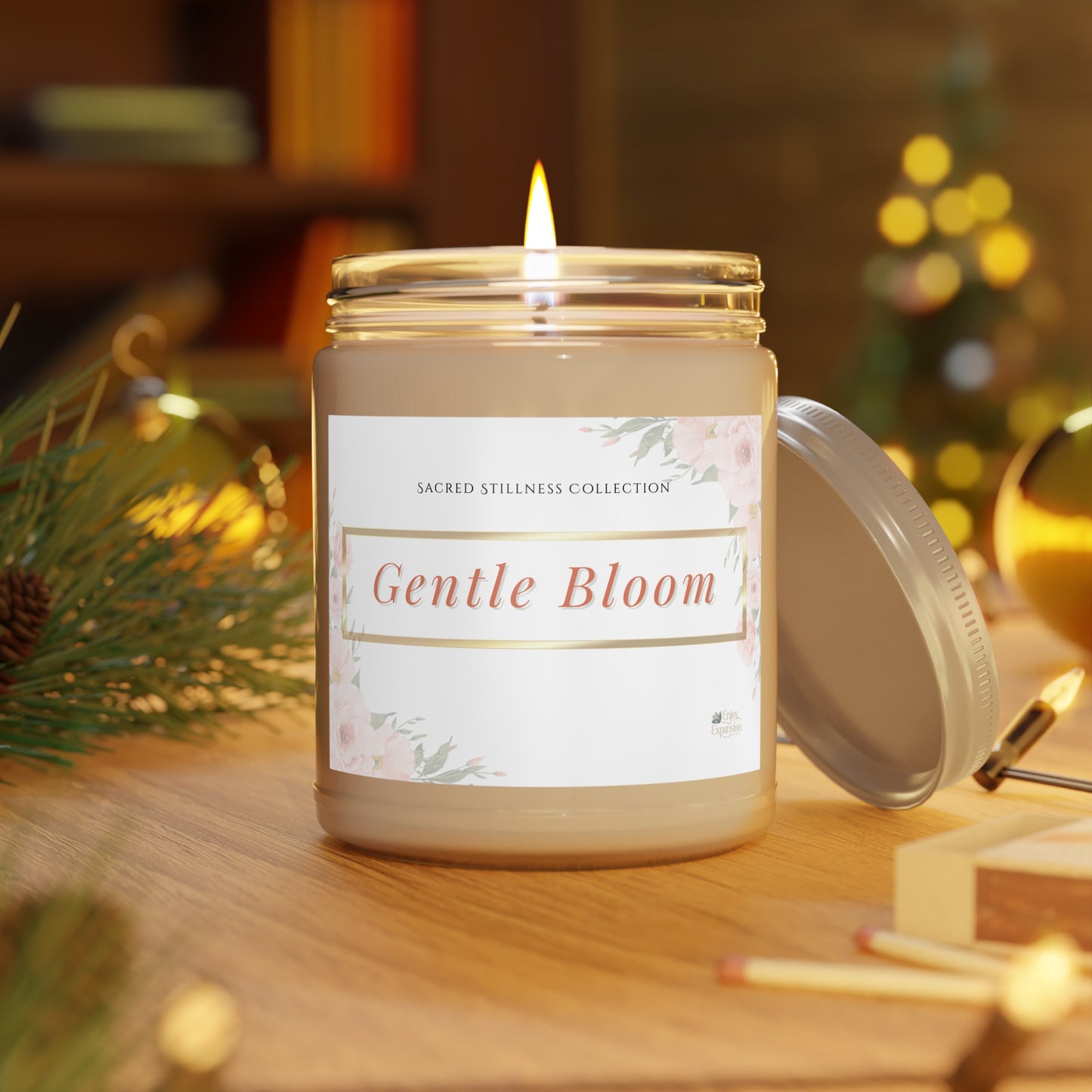 Gentle Bloom – Pink Grapefruit Soy Candle | Sacred Stillness Collection
