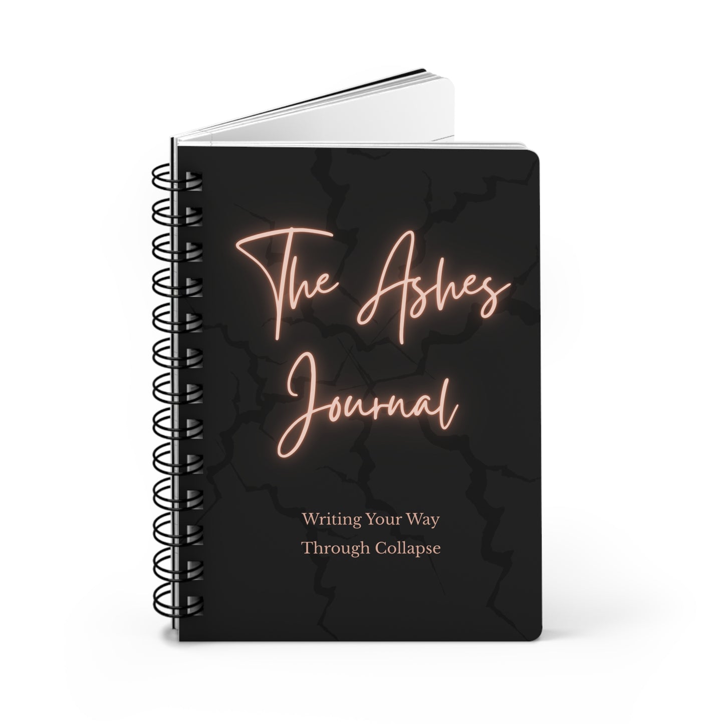 The Ashes Journal spiral bound black cover transformational journaling guide by Printify