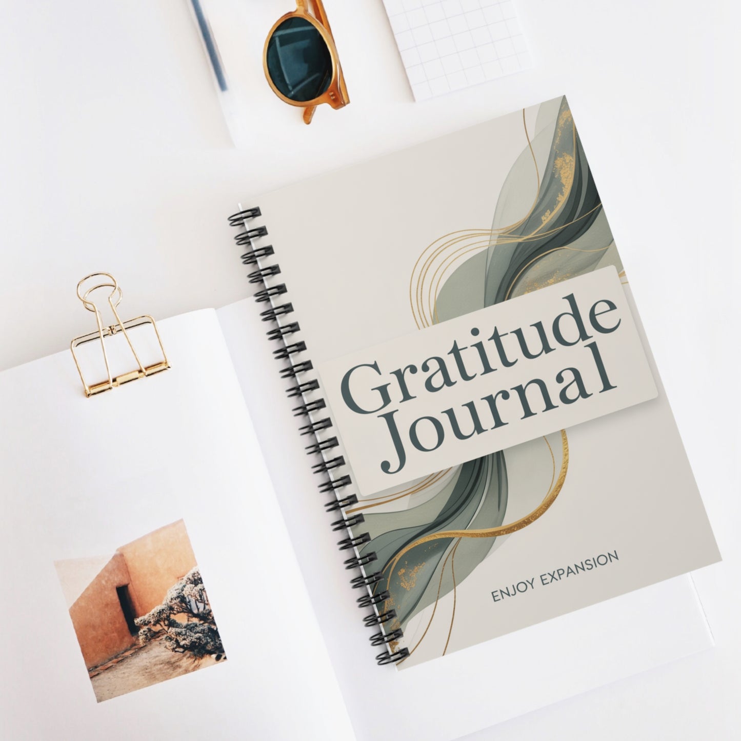 Gratitude Journal – Spiral Notebook | Mindfulness & Daily Reflection