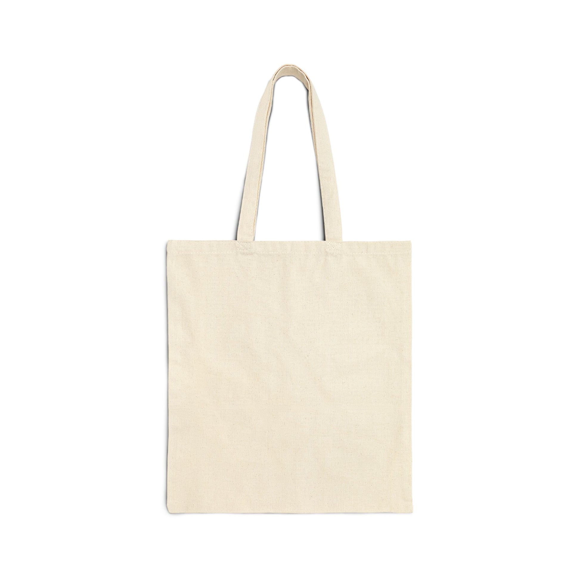 Plain natural cotton canvas Revolutionary by Nature tote bag with long handles by Printify