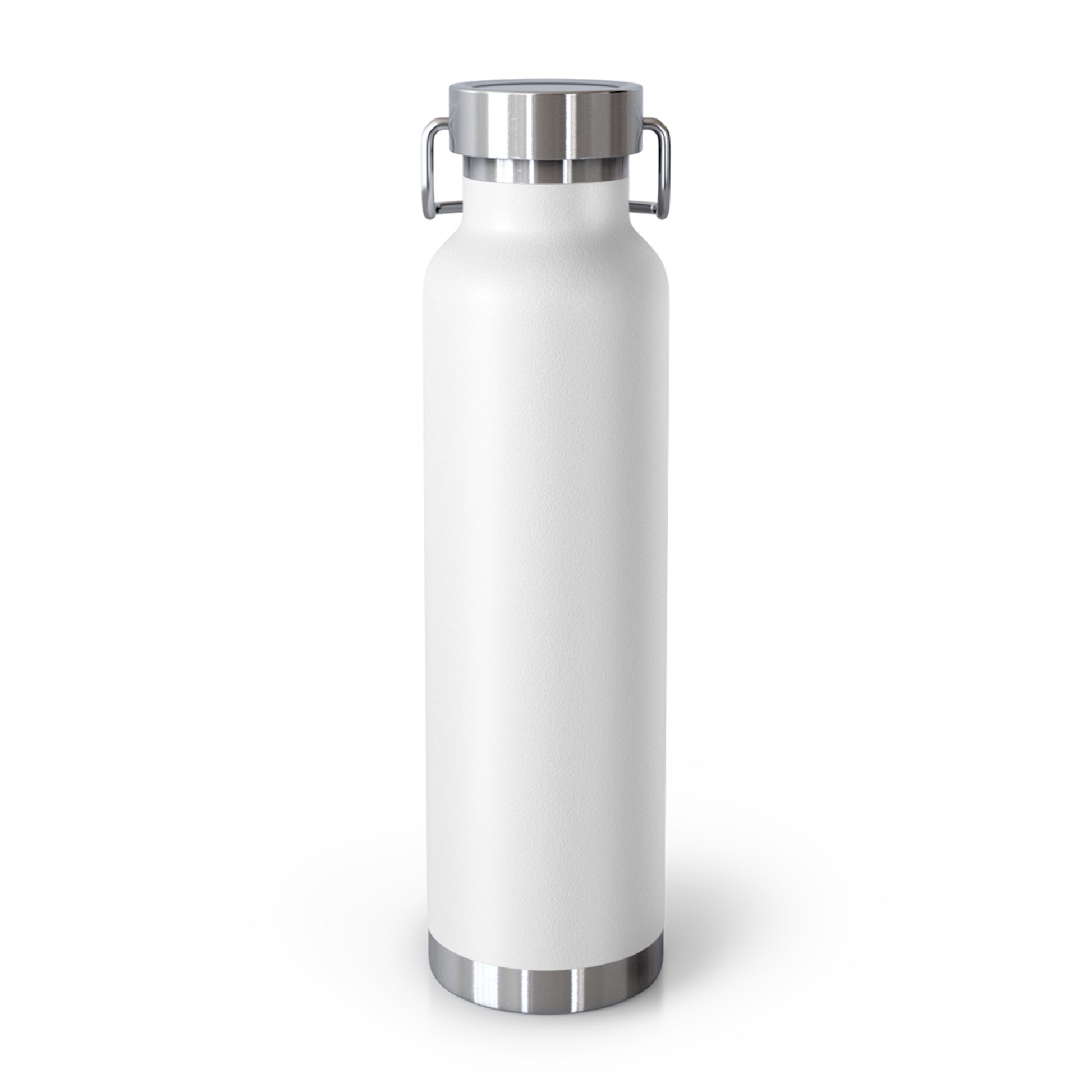 Printify white stainless steel mug with lid featuring revolutionary by nature design