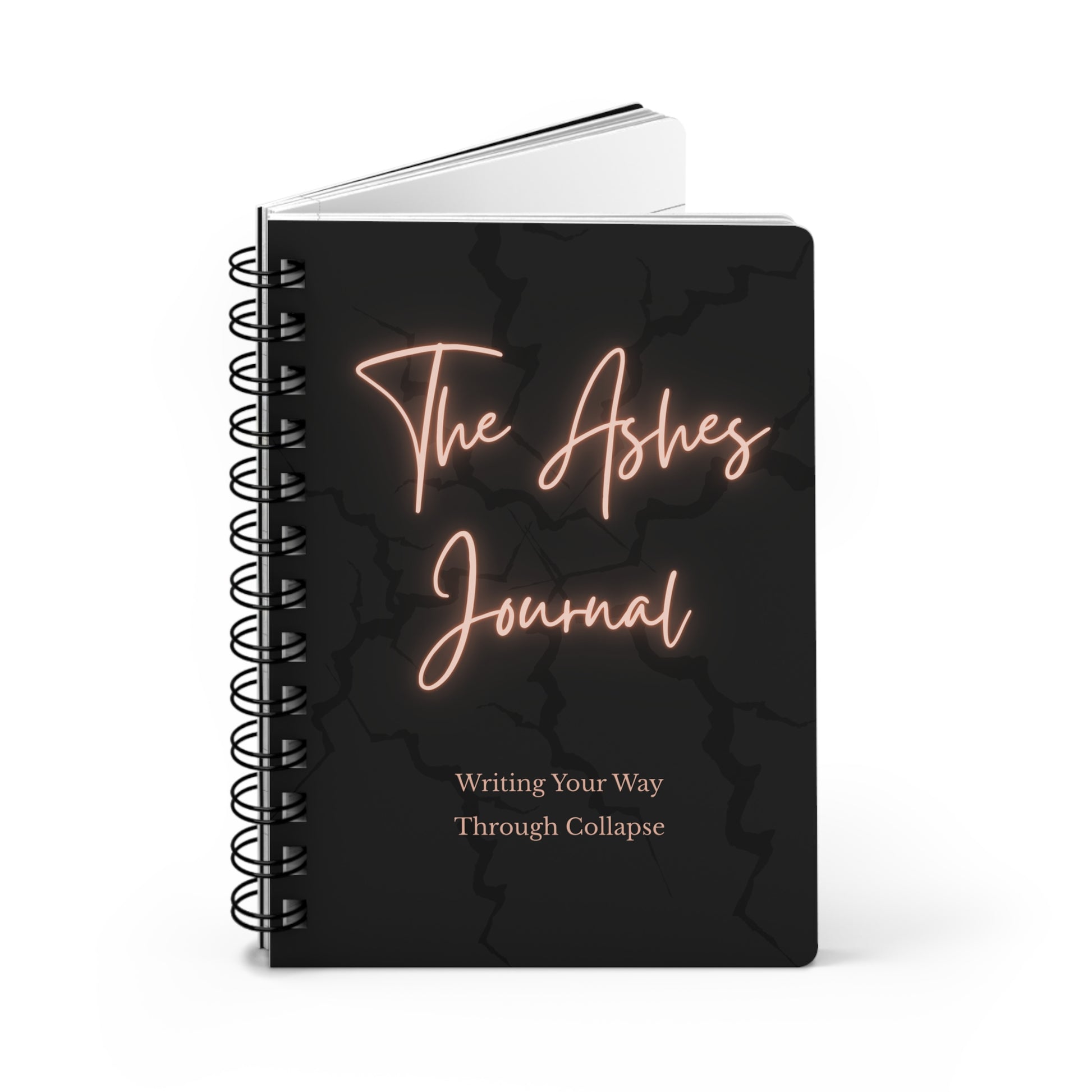 The Ashes Journal spiral bound black cover transformational journaling guide by Printify